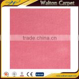 Nonwoven needle punched plain exhibition wall to wall pink carpet
