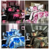 3d flowers 4 times flowers sheet bedding for 100% polyester