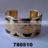 Indian Handmade Metal Brass Fashion Bangle Bracelet Weaved thumbnail-6