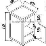 Under Bench Steel Metal Tool Cabinet With Carstors & One Door One Drawer in Clean Room Laboratory Furniture thumbnail-1