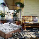 Popular European Style Outdoor Spa,clear Glass Bathtub,air Massager Spa thumbnail-4
