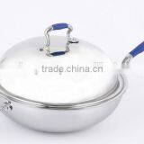 Stainless Steel Wok/pan With Bakelite Handle With Factory Price thumbnail-1