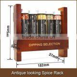 Antique Looking Gourmet Spice Rack With Spice of 6