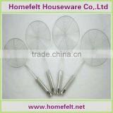 2014 hot selling stainless steel mesh colander with handle