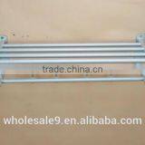 TOWEL RACK SHELF PREMIUM ALUMINUM SILVER FOLDED BATH WITH 5 HOOKS SHELF WASHCLOTH HOLDER thumbnail-4