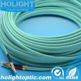 LC Duplex Om3 10g 3.0mm Aqua Optical Fiber Patch Cord thumbnail-1