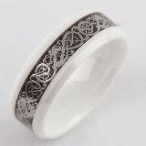 Engagement Zirconia Ceramic Jewelry Brown Ring , ODM / OEM thumbnail-2
