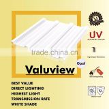 Co-Extruded Plastic Polycarbonate Corrugated Roofing Sheet (Valuview Opal TRIMDEK)