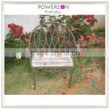 Powerlon Classical Brown Metal Garden Chair thumbnail-1