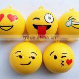 2017 New Design PU Funny Emoji Face Toy Emoji Gift Squishy