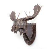 Moose Head 3D Wooden Construction Puzzle Kit thumbnail-3