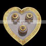 Indian Marble Dry Fruit Box With Tray, Deepawali Gift Box, Wedding Gifts, Decorative Sweets Box, Fancy Dry Fruits Box With Tray thumbnail-1