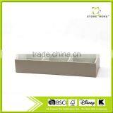 Classical 3 Compartment Faux Leather Jewelry Box With Flocking Inside thumbnail-1