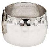 Round Hamerred Shiny Wedding Napkin Rings