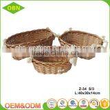 China Customized Cheap Decorative Stylish Christmas Empty Mini Gift Wicker Baskets Wholesale thumbnail-2