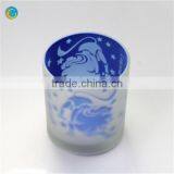 Egg Shaped Glass Candel Holder/xmas Glass Candle Holder