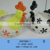 Ceramic Easter Gift ,chicken Candy Holder, Easter Ornament thumbnail-1