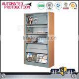 5 Shelves Cheap High Quality Library Furniture Steel Magazine Display Rack thumbnail-4