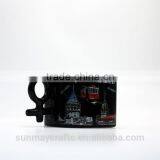 OEM High Quality Custom I Love Istanbul Souvenir Black Ceramic Cup for Sale thumbnail-6