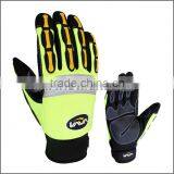 Hi-vis Green Oilfield Impact Protective Gloves Safety Work Gloves thumbnail-1