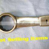 14mm Ring Slogging Spanner Hammer Striking Box End Wrench Al-Br Alloy Spanner thumbnail-6