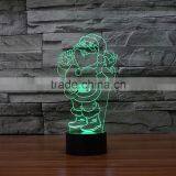 Best Selling High Quality 3D Illusion Light Santa Claus Shape A Great Night Light USB Power For Kids As Chirstmas Gift thumbnail-3