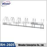 Hot Sale 6 Bike Standing Rack In Public , Galvanized Bicycle Parking Stand, Bike Bicycle Floor Parking Rack Storage Stand thumbnail-1