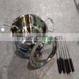 Hot Sale Stainless Steel Round Cheese/chocolate Fondue Set With Fork thumbnail-6