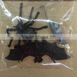 Realistic Design Halloween Insect Toy Black Plastic Bat thumbnail-4