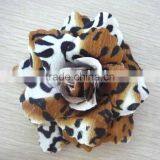 Leopard Print Rose Flower/hair Accessory