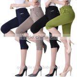 New Design Casual Pants With Half Length ,ladies Crop Pants Wholesale thumbnail-1