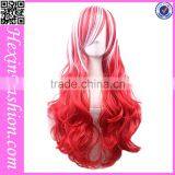 Long Curly White&Red Cosplay Wig Wholesale thumbnail-2