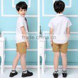 Custom Primary School Shirt /Short Skirt And Pants For Children Summer School Uniform thumbnail-5