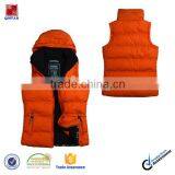 Cheaper Women's Winter Lightweight Vest Jacket Coat With Detachable Hood thumbnail-1