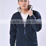 Wholesale Custom Design Plain Blank Long Sleeve Polar Fleece Jacket With Stand Collar thumbnail-1