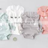 5pcs/lot Girls Long Sleeve Cotton Heart Print Ruffles Rompers Toddler Girl Clothing Kids Girls Romper Baby Jumpsuit thumbnail-1