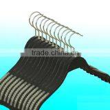 Girls Polished Chrome Swivel Hook Pants Hanger Model Wooden Hanger Arc-curved Wooden Hanger thumbnail-1