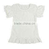 2015 hot sale the summer wholesalers in china blouse baby girls ruffle school white shirts