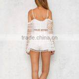 Runwaylover 5278 Deep V-neck Sexy off Shoulder Sexy Playsuit thumbnail-3