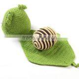 Handmade Crochet Small Green Snail Baby Clothes Camera Photography Props thumbnail-5