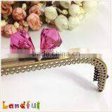 Wholesale Rhinestone Decorate Handicraft Bag Supplies Open Channel Purse Frame thumbnail-3