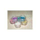 Pink Nail Glitter Powder With Heart Shape , PET / PVC Material thumbnail-1