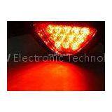 6 Watt Red 12 LED Brake Lights / Third Flashing Stop Light For Motorcycle thumbnail-1
