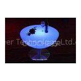 PE Plastic RGB color Led Lighting Coffee Table for restaurant , wedding