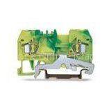 600V 25A 2P Conductor Ground Spring Terminal Blocks Side Entry Type