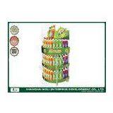 Half Round Shelf Free Standing Display Rack , Water Bottle Display Rack thumbnail-1