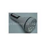 Plastic 12 Led Flashlight Torch With 4V 800mAh Rechargeable Lead-Acid Battery