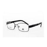 Stainless Steel / Memory Bridge Optical Spectacles Frames For Men Full Rim , Rectangular Shaped thumbnail-1