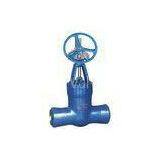 Blue WCB / WC6 Cast Steel Gate Valve For Power Station / Butt Weld Gate Valve