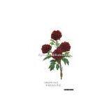 Red Artificial Peony thumbnail-1